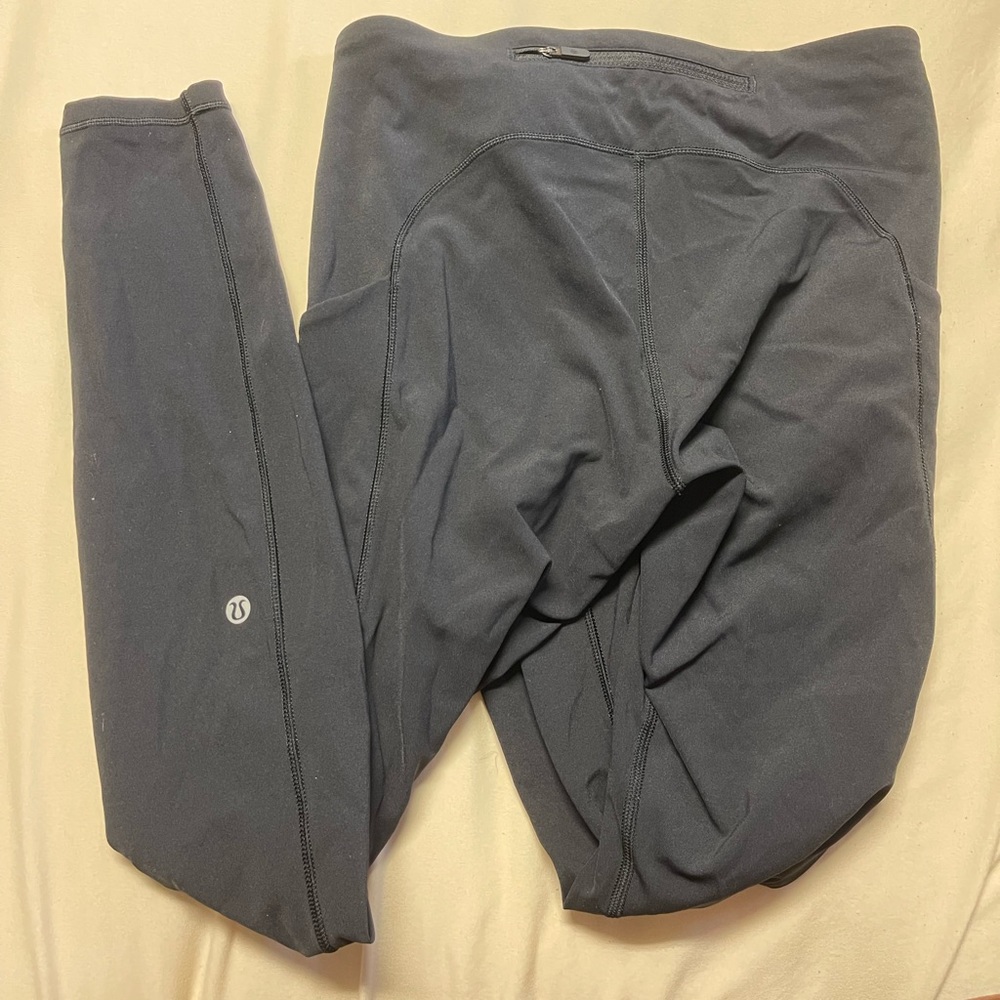 This is a black LULULEMON leggings